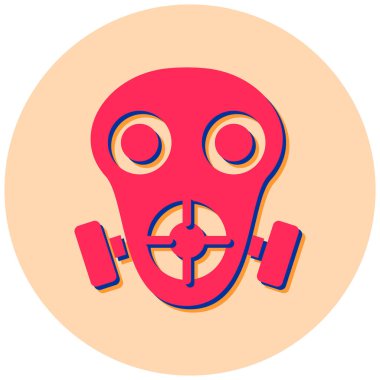 Maske. Web simgesi basit illüstrasyon