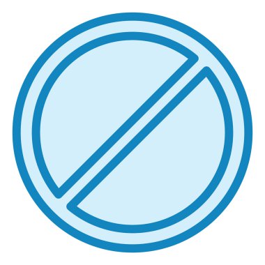 Yasak modern simge vektör illüstrasyonu  