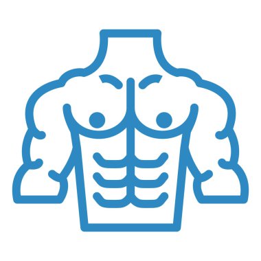 İnsan vücut simgesi vektörü. İnce çizgi işareti. izole edilmiş sınır sembolü çizimi