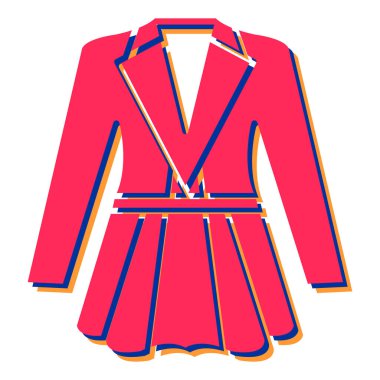 Modern kostümün vektör çizimi 