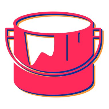 boya kovası izole edilmiş ikon vektör illüstrasyon tasarımı