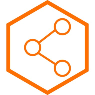 Paylaş. Web simgesi basit illüstrasyon