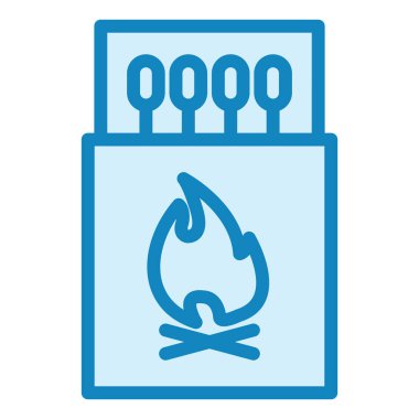 Kibrit. Web simgesi basit illüstrasyon 