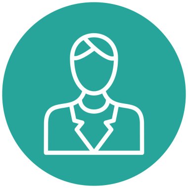 avatar. Web simgesi basit illüstrasyon