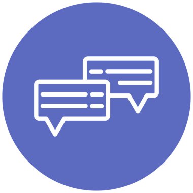 Konuş. Web simgesi basit illüstrasyon