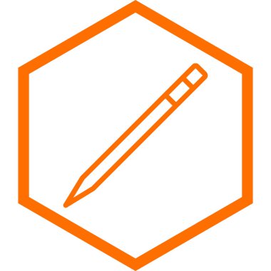 Kalem. Web simgesi basit tasarım