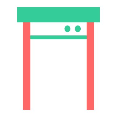 Masa. Web simgesi basit illüstrasyon