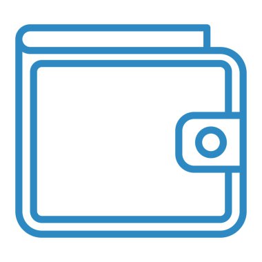 cüzdan ikonu vektör illüstrasyonu