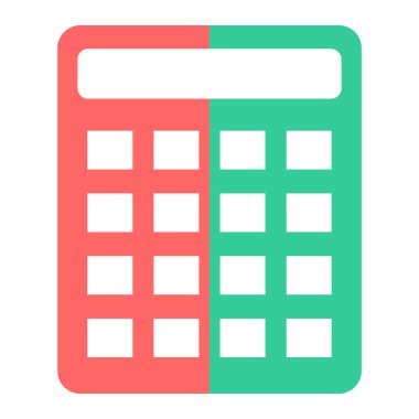 Hesap makinesi. Web simgesi basit illüstrasyon