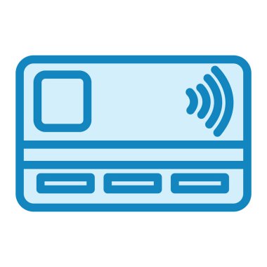 Kredi kartı vektör simgesi