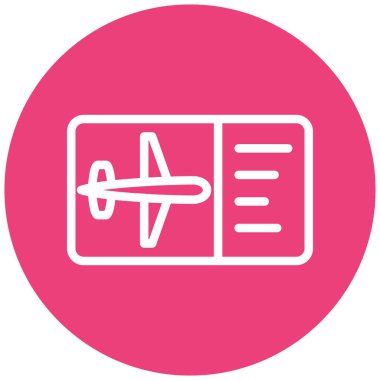 uçak bilet kutsal kişilerin resmi, vektör çizim