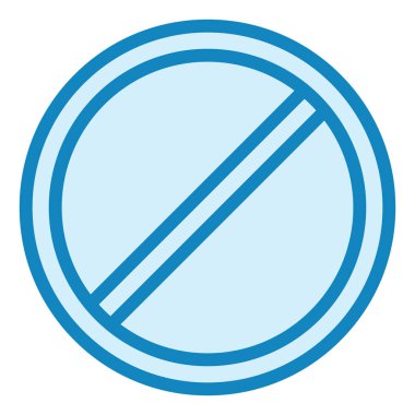 Yasaklama modern simge vektör illüstrasyonu