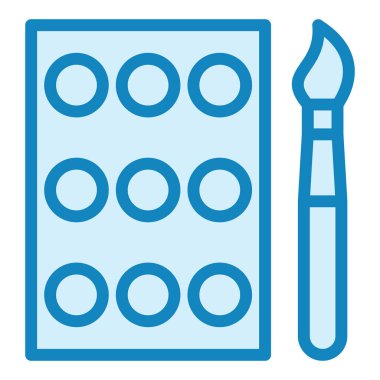 Oyuncak Boyası modern ikon vektör çizimi