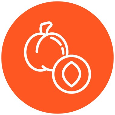 meyve modern ikon vektör illüstrasyonu