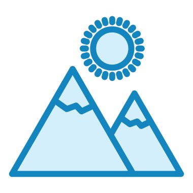 Galeri modern simge vektör illüstrasyonu 