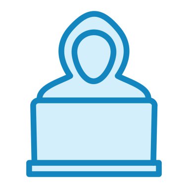 Hacker simgesinin vektör illüstrasyonu