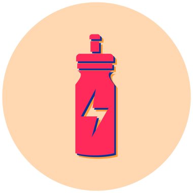 Şişe. Web simgesi basit illüstrasyon