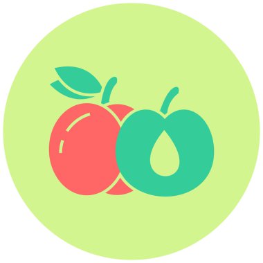 Damson simgesinin vektör illüstrasyonu