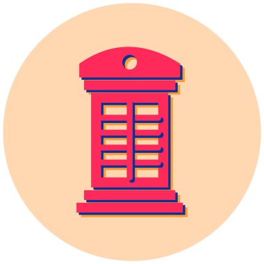 Posta kutusu. Web simgesi basit illüstrasyon