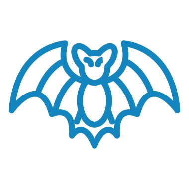 yarasa simgesi vektör illüstrasyonu