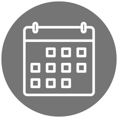 Takvim simgesi vektör illüstrasyonu