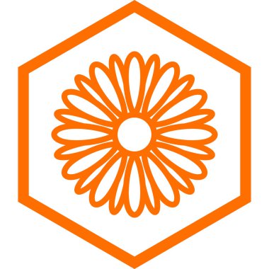 çiçek simgesi vektör illüstrasyonu