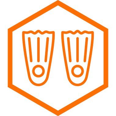 Yüzme palet simge vektör çizim