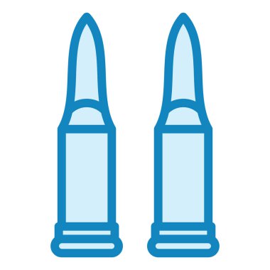 Mermiler modern simge vektör resimlemesi 