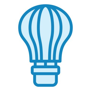 Hava Balonu. Web simgesi basit illüstrasyon 