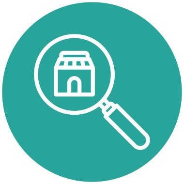 Arama simgesi vektör illüstrasyonu