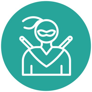 Astronot. Web simgesi basit illüstrasyon