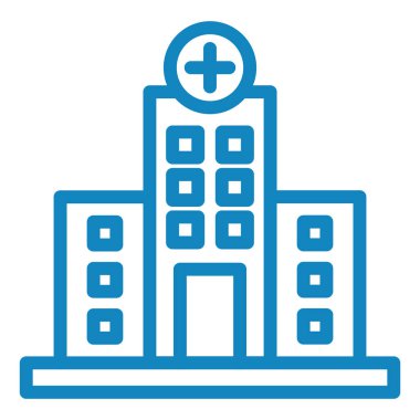 Hastane. Web simgesi basit tasarım