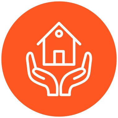 Gayrimenkul vektör simgesi modern basit tasarım