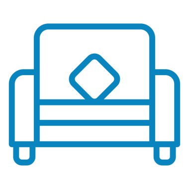 Kanepe. Web simgesi basit illüstrasyon