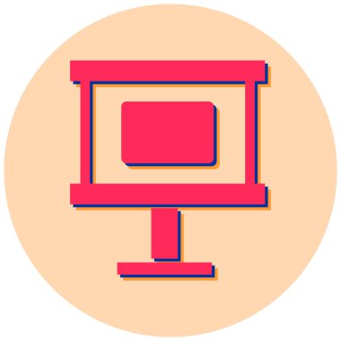 lcd. Web simgesi basit illüstrasyon