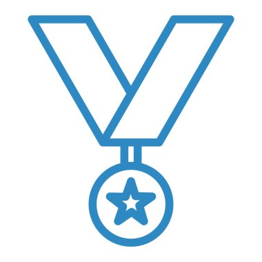 Madalya. Web simgesi basit illüstrasyon