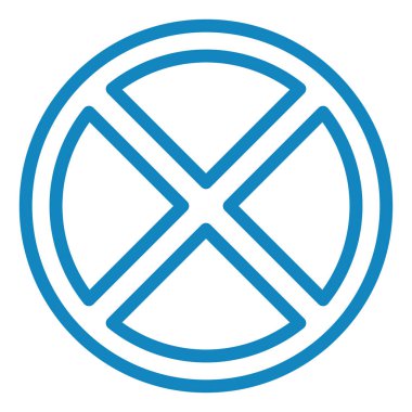 Yol işareti simgesinin vektör illüstrasyonu