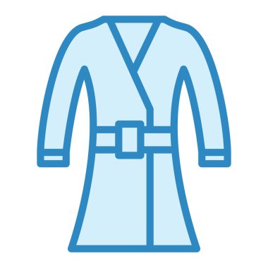 Bornoz modern ikon vektör illüstrasyonu 