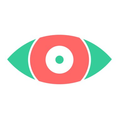 göz vektörü simgesi düz simge