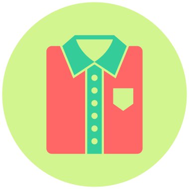 Elbise gömleği. Web simgesi basit illüstrasyon