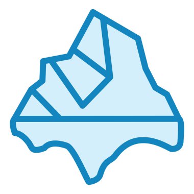 Buzdağı. Web simgesi basit illüstrasyon 