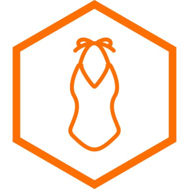 bikini simgesi, vektör illüstrasyonu basit tasarım 