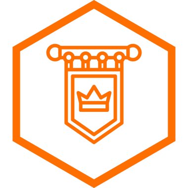 Modern simge işaretinin vektör illüstrasyonu