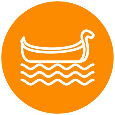 Deniz. Web simgesi basit illüstrasyon