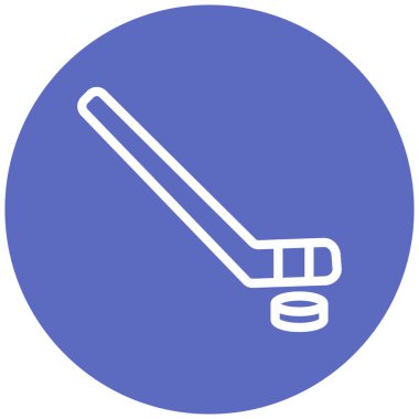 Hokey. Web simgesi basit illüstrasyon