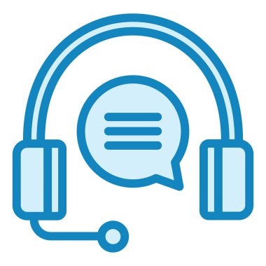 Canlı sohbet. Web simgesi basit illüstrasyon 