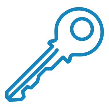 anahtar simgesi, vektör illüstrasyonu