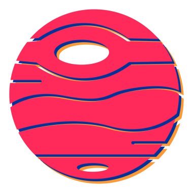 Gezegen topunun vektör çizimi.