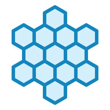 Bal peteği. Web simgesi basit illüstrasyon 