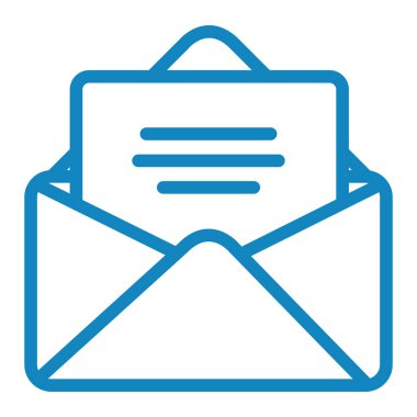 Mektup. Web simgesi basit illüstrasyon